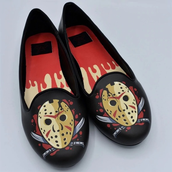 StrangeCult “Crystal Lake Lydia Flat” Jason Friday the 13th Size 9 US Womens NIB - Picture 12 of 12